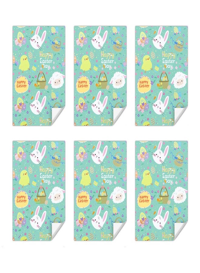 Geluode Gift Wrapping Papers, Easter Egg Rabbit Sheep Chick Wrap Paper, Happy Easter Theme Gift Wrap Paper for Kids Girls Boys Family Friends in Eater Day or Birthday Party, 20 x 28 inches per sheet(6 sheets) - Image 3